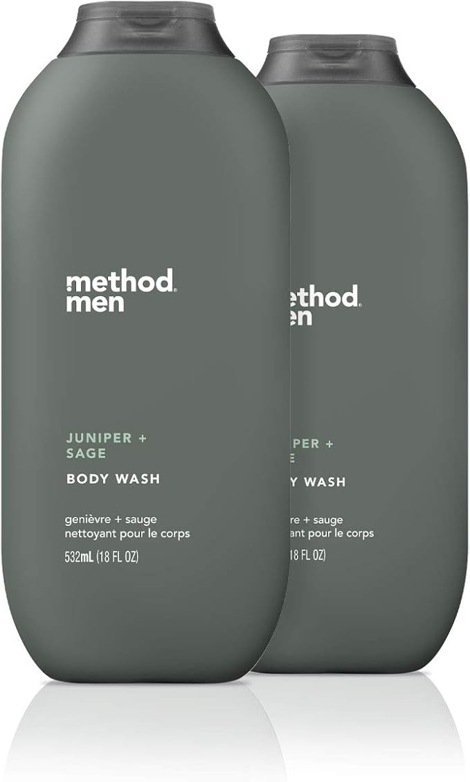 Method Men, Juniper + Sage Body Wash, 18oz, 2 Pack, Juniper + Sage, 18 fluid_ounces - Image 2